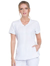 Women's Infinity Zip Front V Neck Top