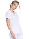 Women's Infinity Zip Front V Neck Top