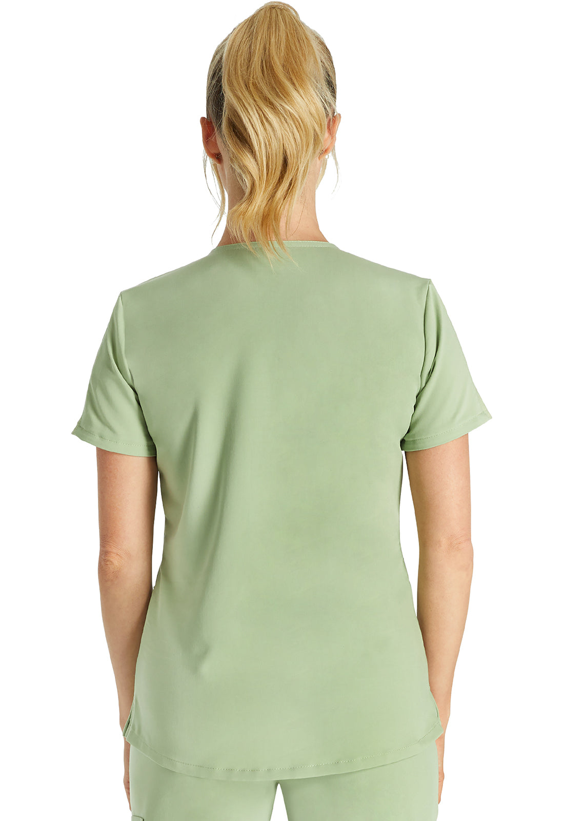 Women's Cherokee Atmos V-Neck Top - Cool Cucumber