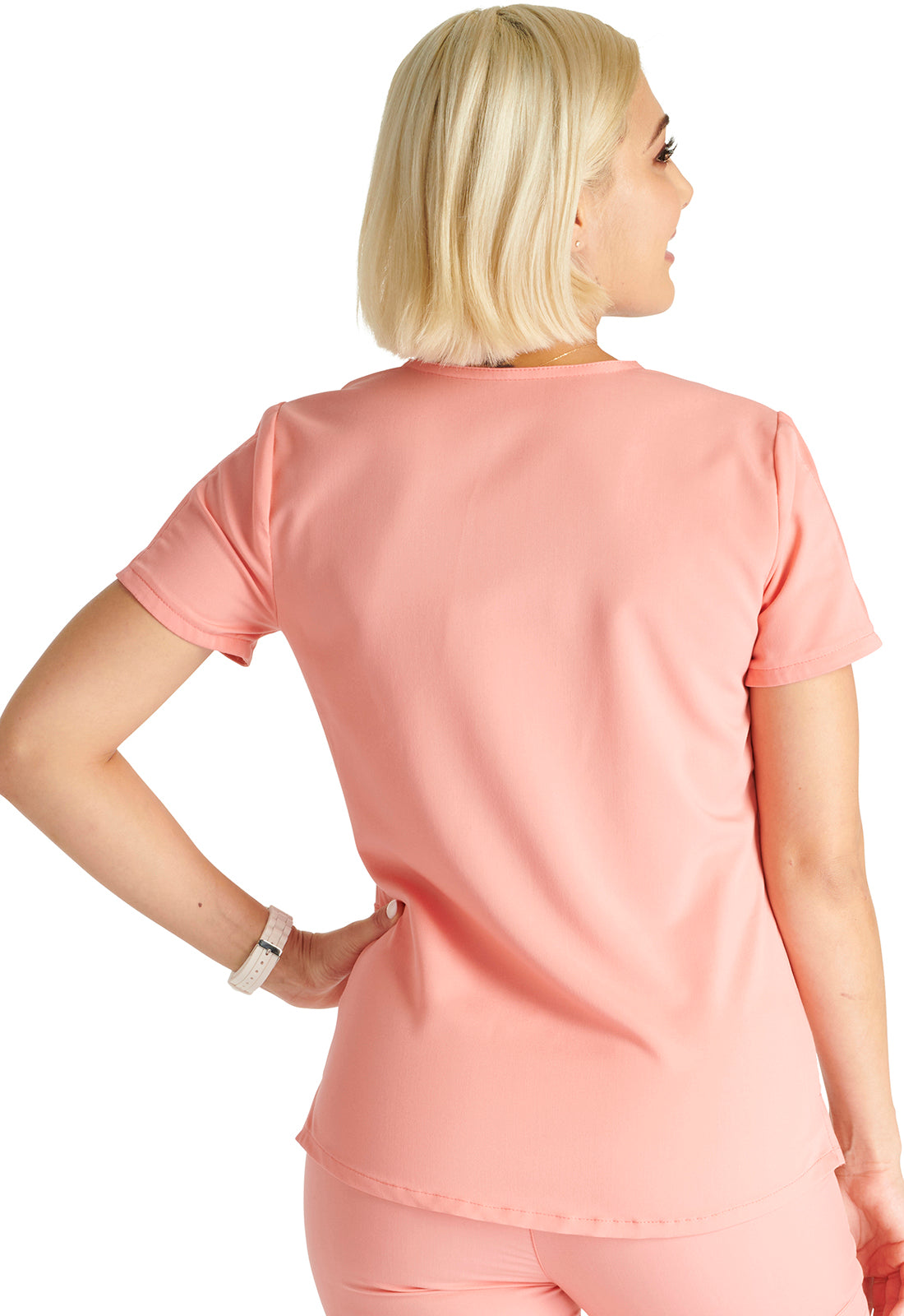 Women's Cherokee Atmos V-Neck Top - Sugar Melon