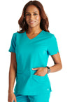 Women's Cherokee Atmos V-Neck Top - Teal Blue