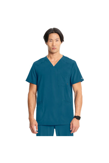 Men's Infinity V-Neck Top - Caribbean Blue