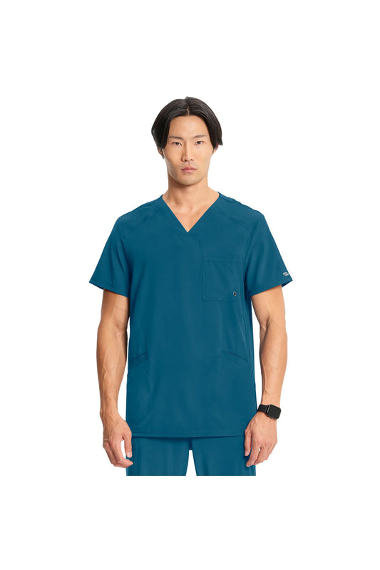 Men's Infinity V-Neck Top - Caribbean Blue