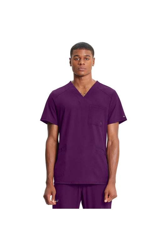 Men's Infinity V-Neck Top - Eggplant
