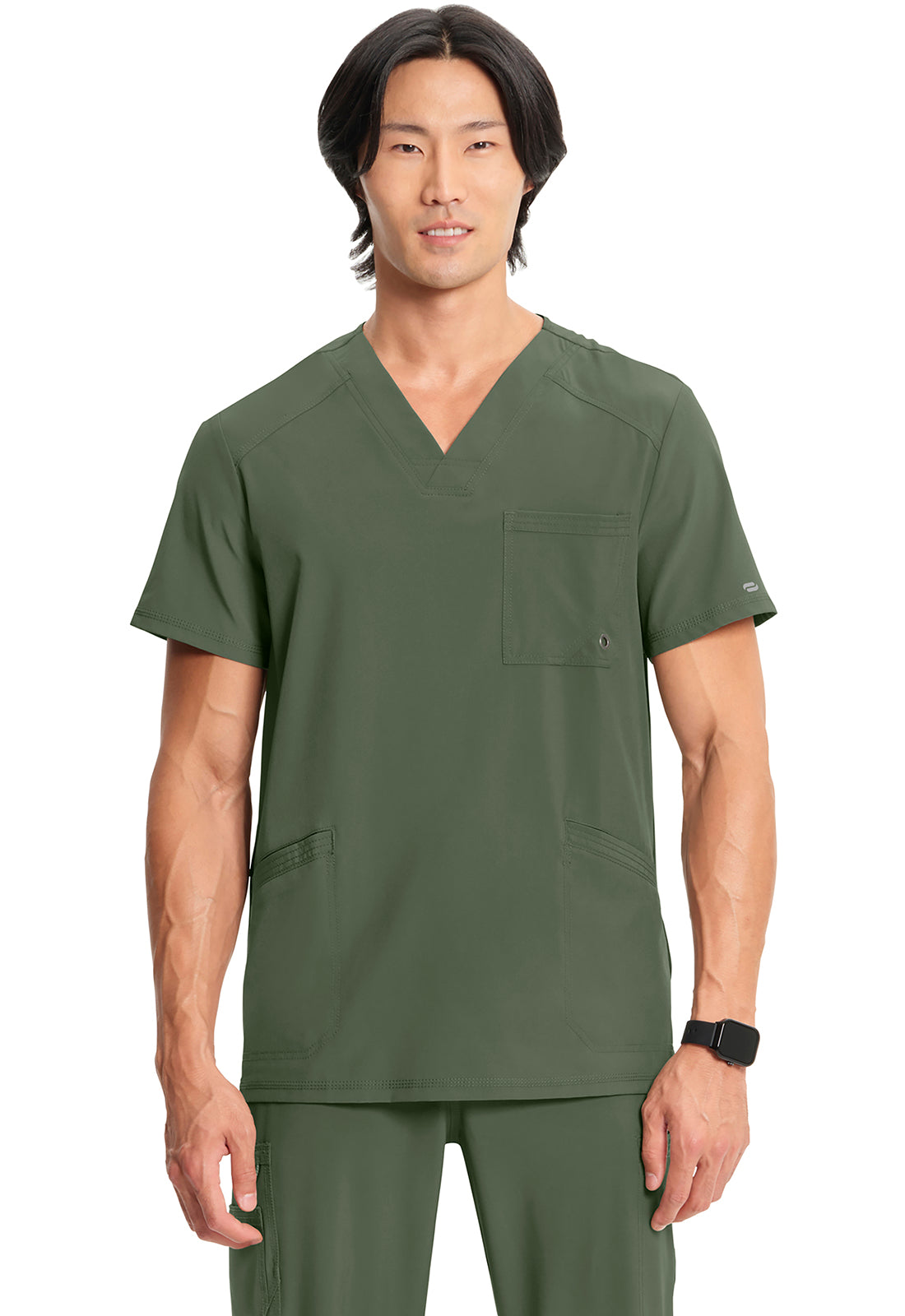 Men's Infinity V-Neck Top - Olive