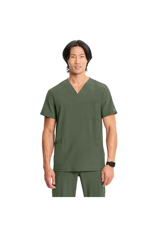 Men's Infinity V-Neck Top - Olive