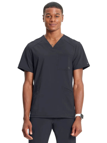 Men's Infinity V-Neck Top - Pewter