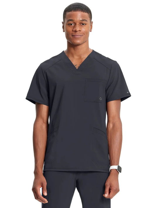 Men's Infinity V-Neck Top - Pewter