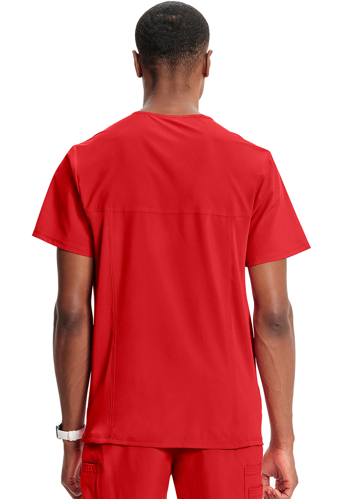 Men's Infinity V-Neck Top - Red