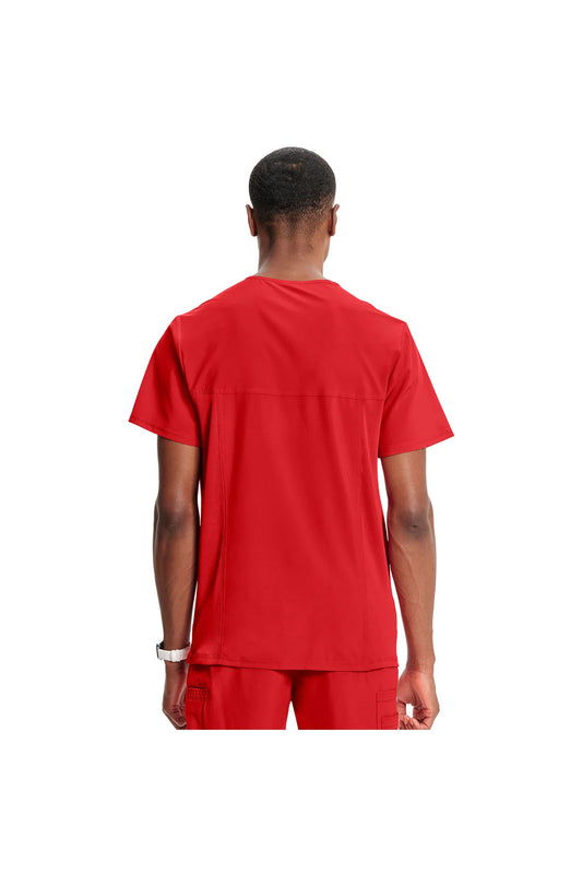 Men's Infinity V-Neck Top - Red