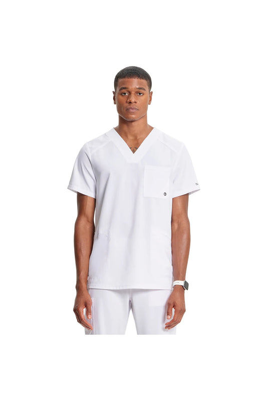 Men's Infinity V-Neck Top - White
