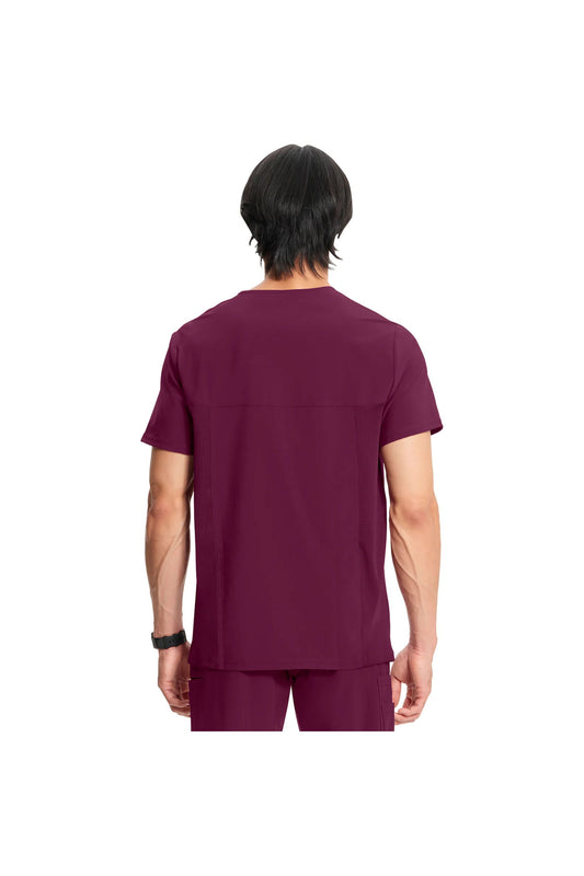 Men's Infinity V-Neck Top - Wine