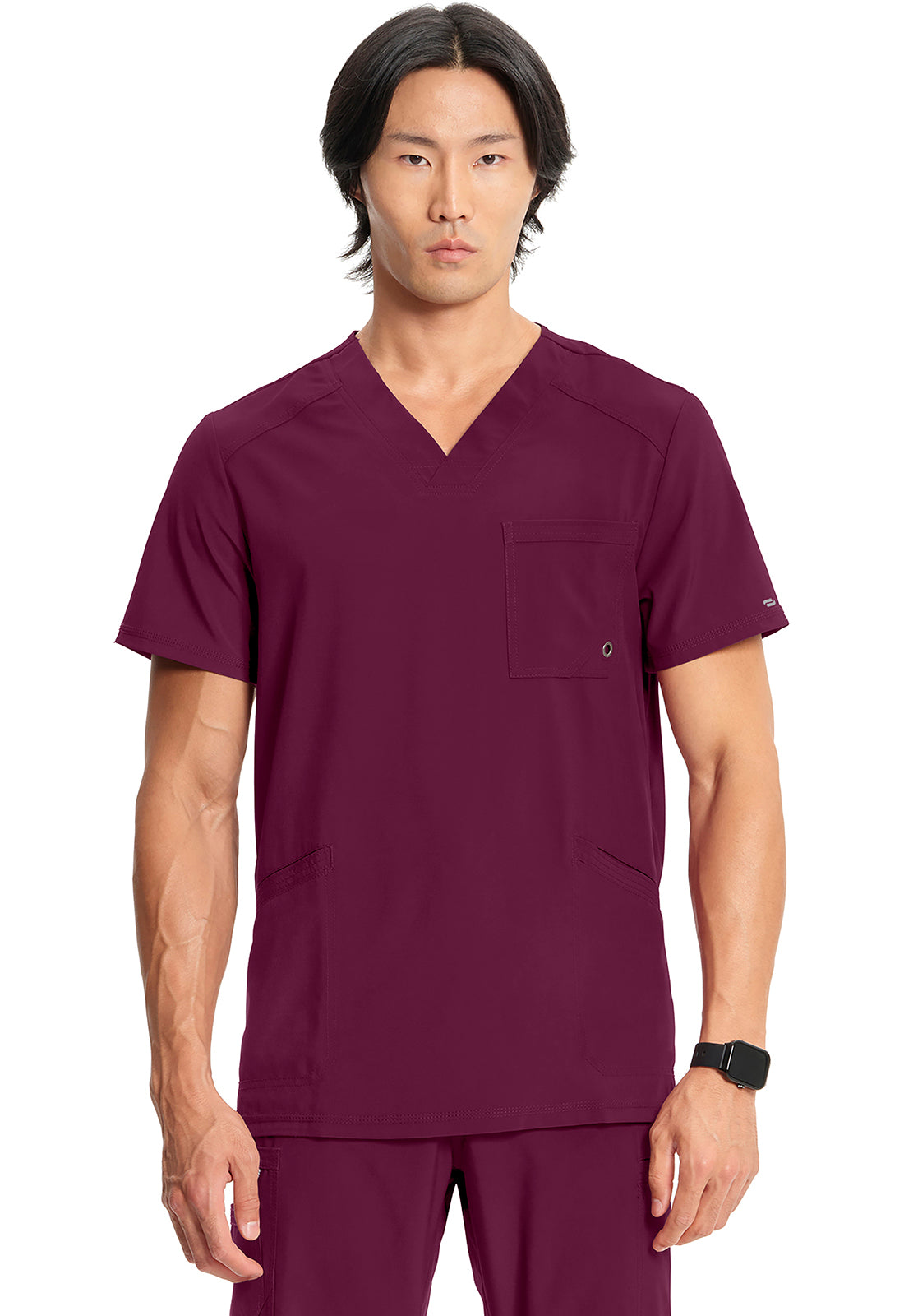 Men's Infinity V-Neck Top - Wine