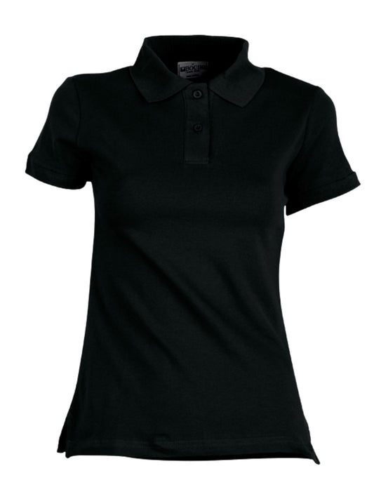 Ladies Pique Knit Fitted Cotton / Spandex Polo