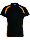 Mens Short Sleeve Contrast Panel Polo