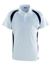 Mens Short Sleeve Contrast Panel Polo