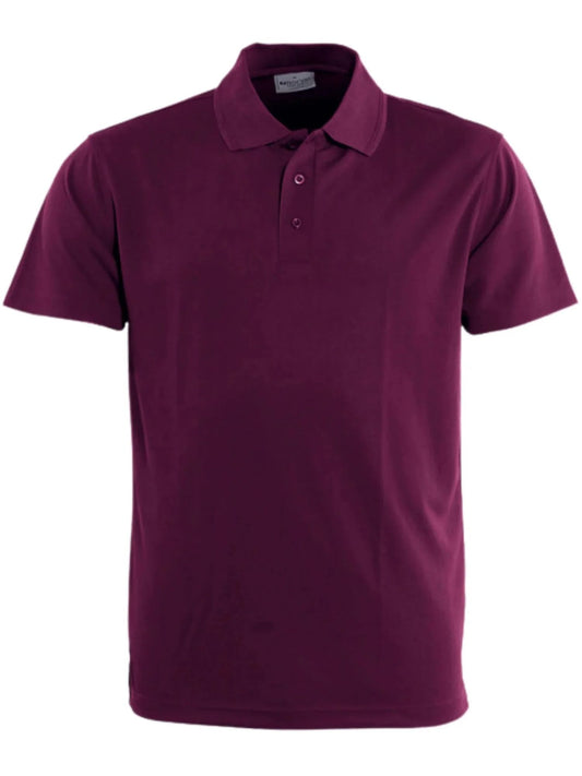 Women's Basic Polo - Burgundy