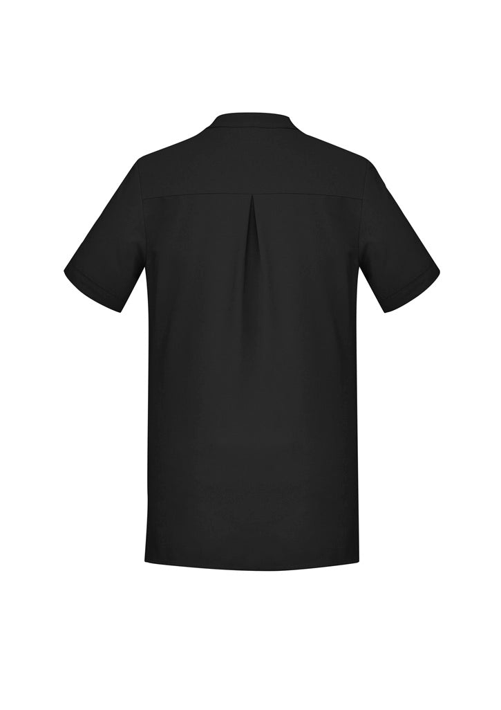 Women's Plain Short Sleeve Tunic - Black