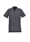 Women's Plain Short Sleeve Tunic - Charcoal