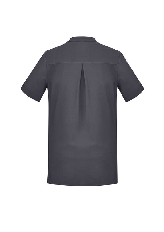 Women's Plain Short Sleeve Tunic - Charcoal