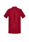 Women's Plain Short Sleeve Tunic - Cherry