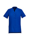 Women's Plain Short Sleeve Tunic - Electric Blue