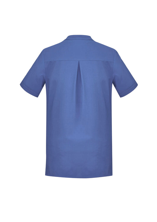 Women's Plain Short Sleeve Tunic - Mid Blue