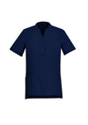Women's Plain Short Sleeve Tunic - Navy