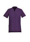 Women's Plain Short Sleeve Tunic - Purple
