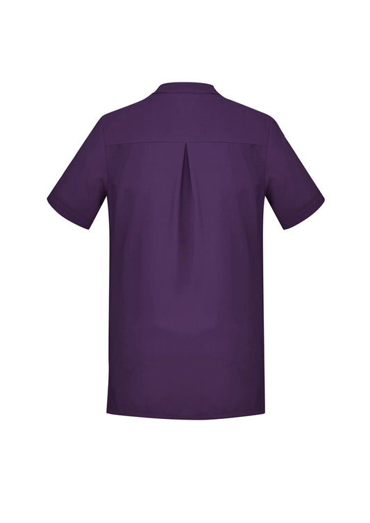 Women's Plain Short Sleeve Tunic - Purple