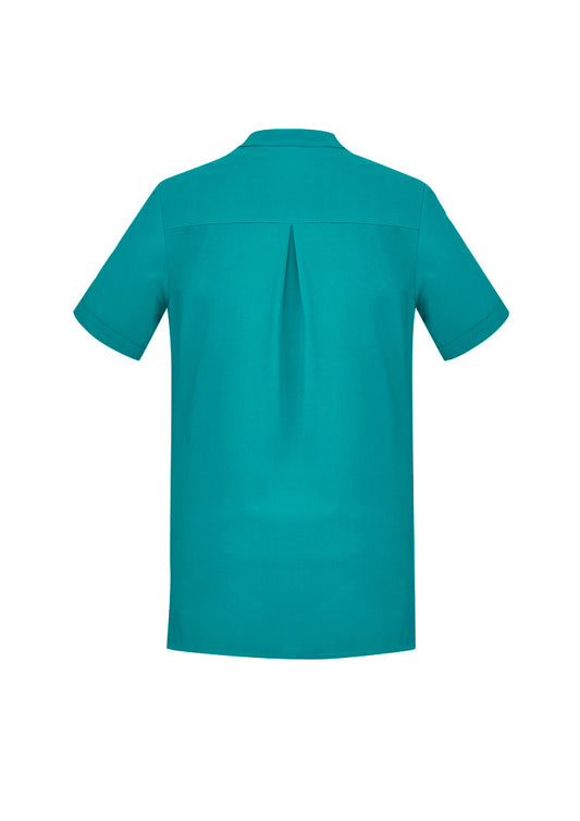 Women's Plain Short Sleeve Tunic - Teal