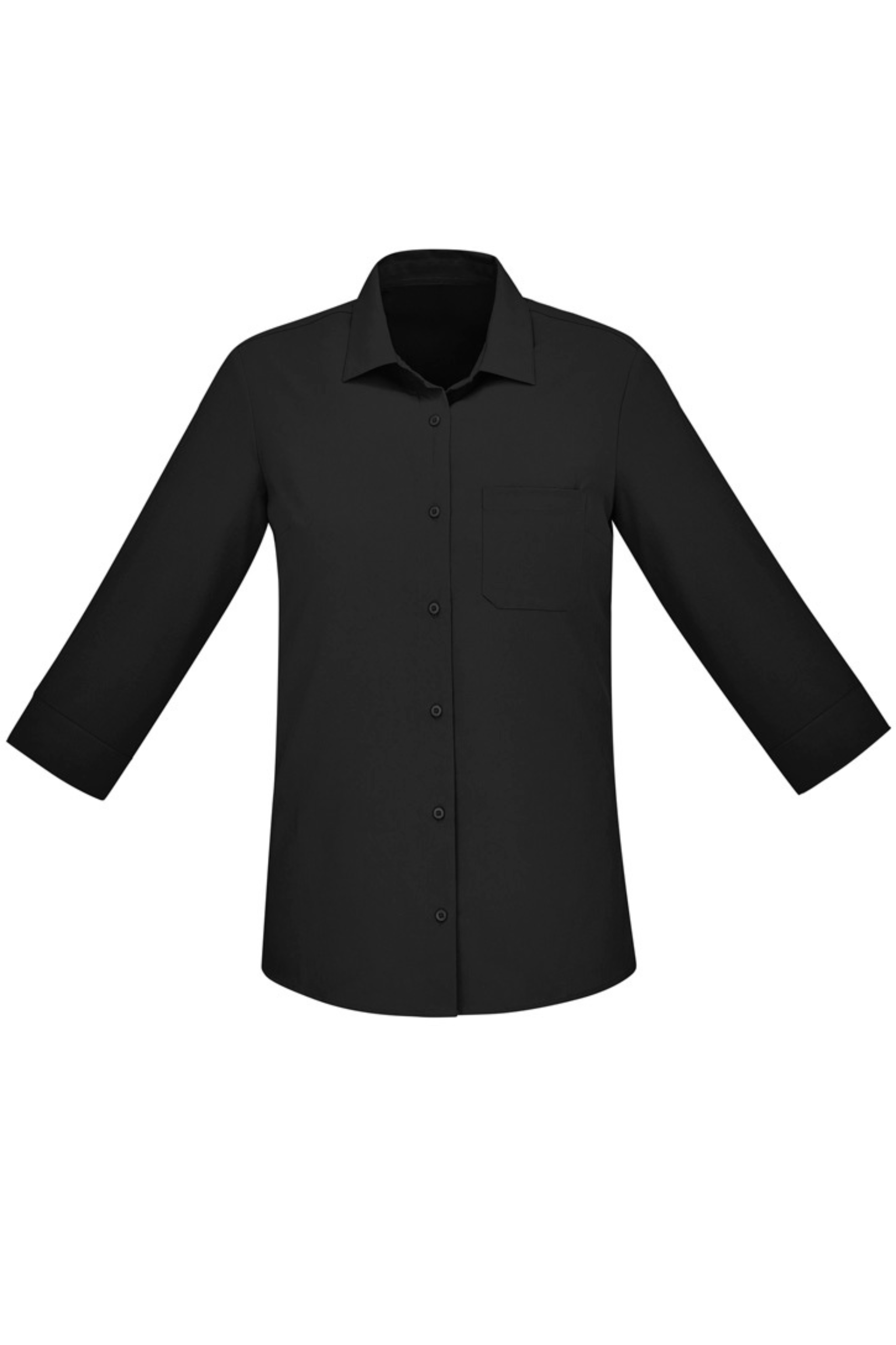 Womens Florence 3/4 Sleeve Shirt - Black