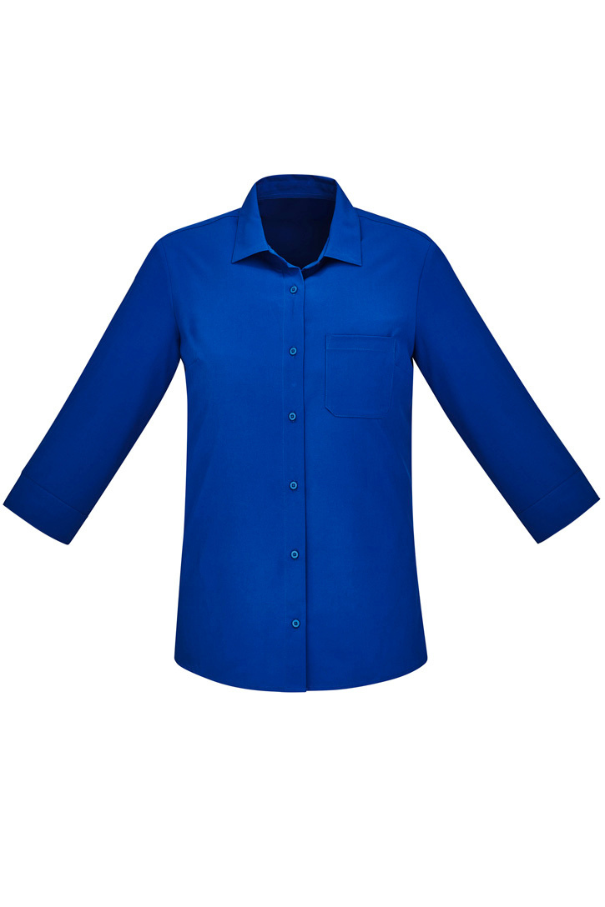 Womens Florence 3/4 Sleeve Shirt - Electric Blue