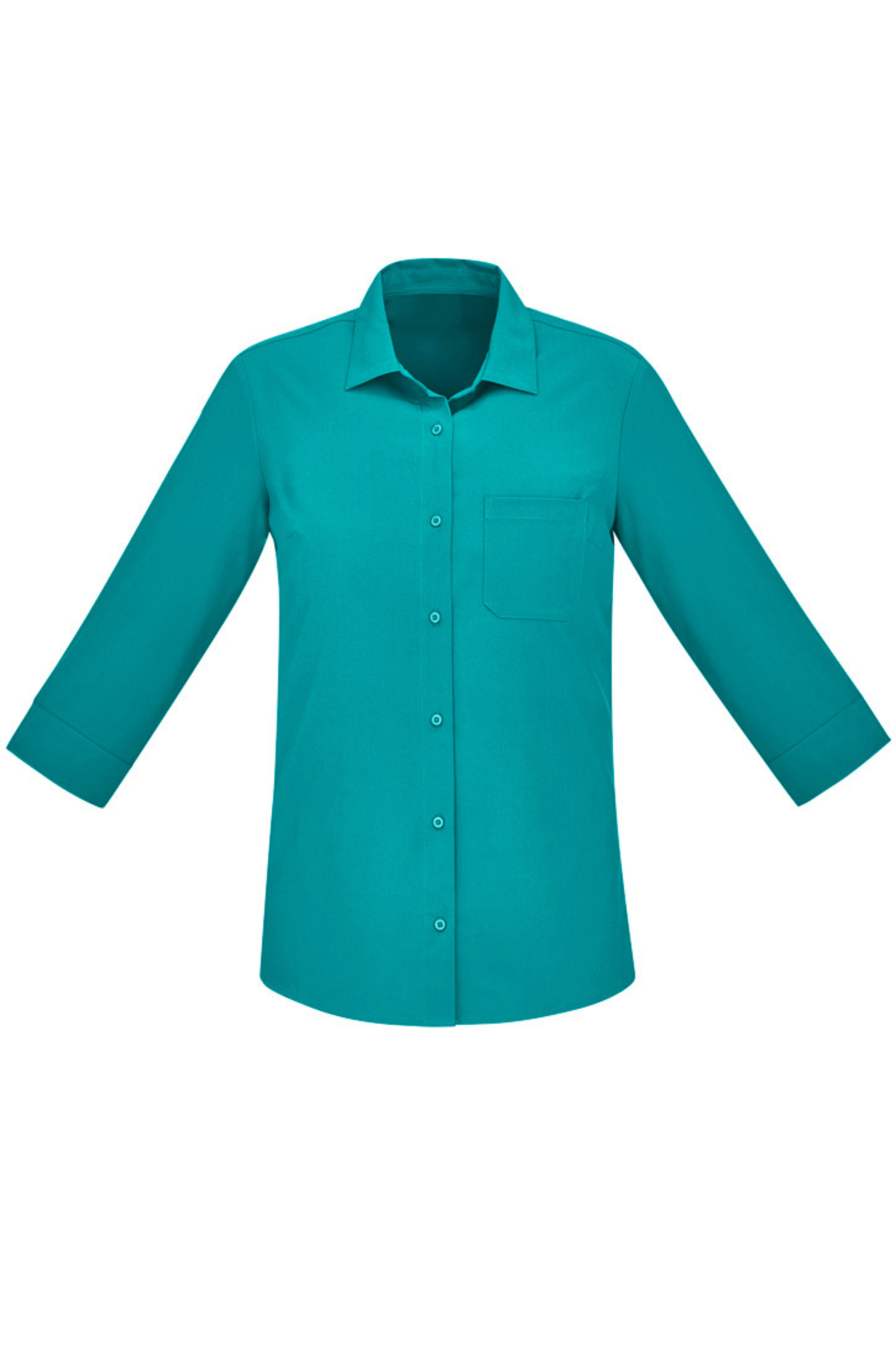 Womens Florence 3/4 Sleeve Shirt - Teal