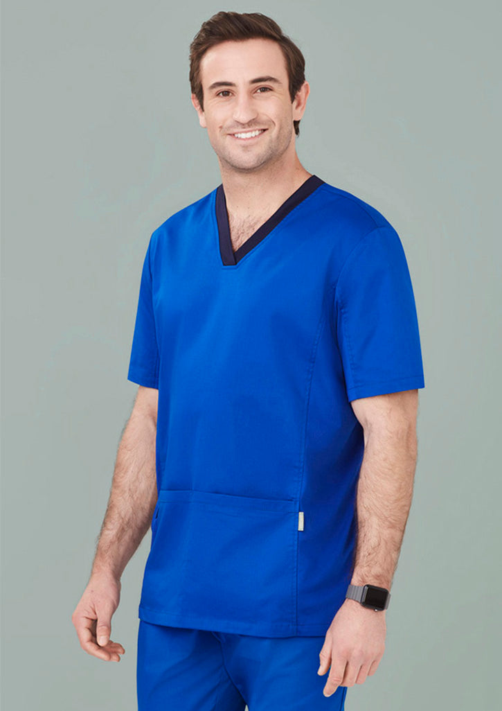 Mens Riley V-Neck Scrub Top