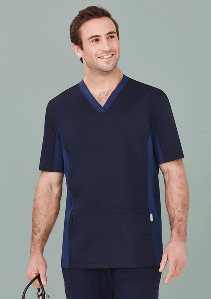 Mens Riley V-Neck Scrub Top