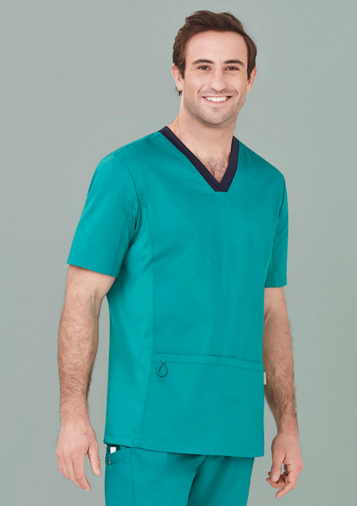 Mens Riley V-Neck Scrub Top