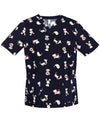 Best Friends Womens Scrub Top