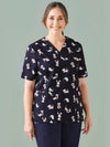 Best Friends Womens Scrub Top