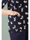 Best Friends Womens Scrub Top