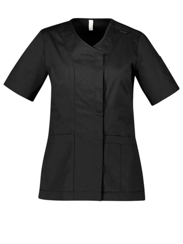 Parks Womens Zip Front Crossover Scrub Top