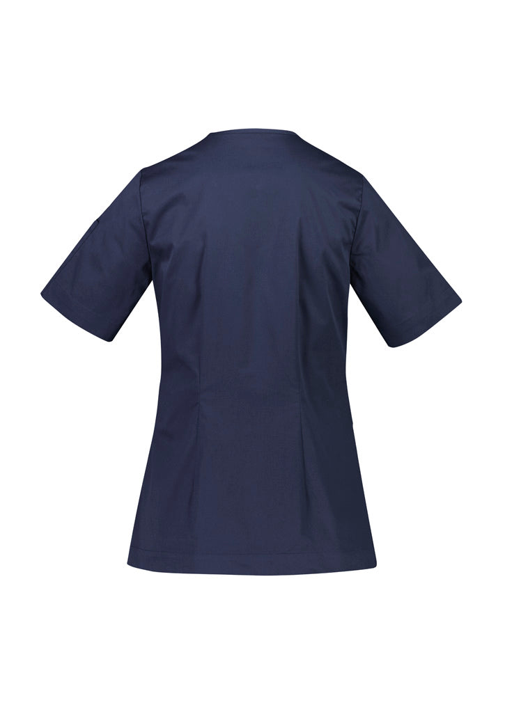 Parks Womens Zip Front Crossover Scrub Top