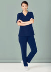 Womens Avery Tailored Fit Round Neck Scrub Top