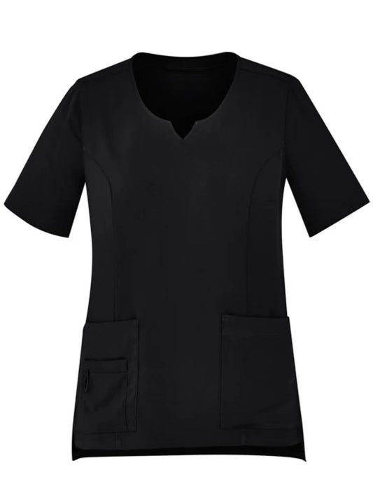 Womens Avery Tailored Fit Round Neck Scrub Top