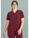 Womens Avery Tailored Fit Round Neck Scrub Top