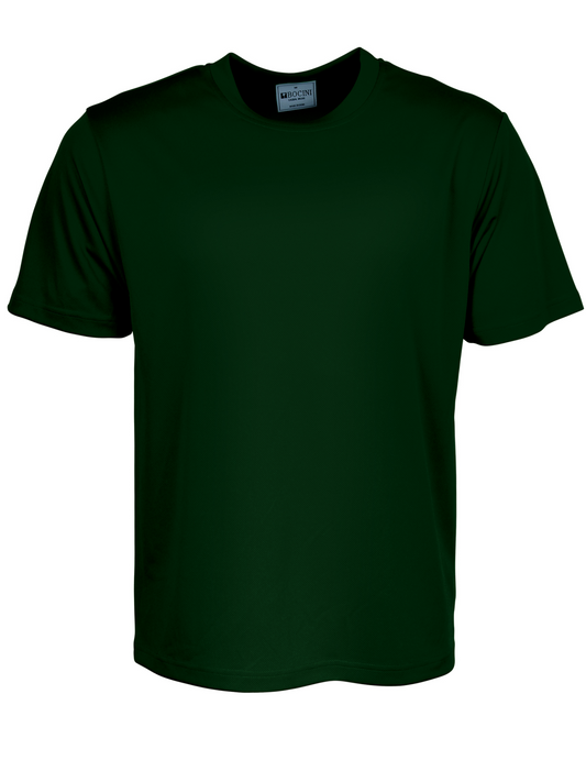 Unisex Plain Breezeway Micromesh Tee - Black