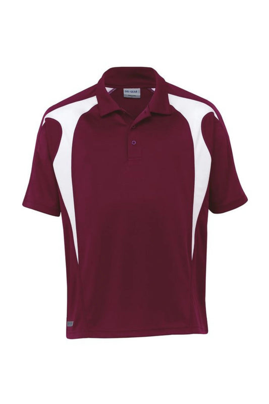 Dri Gear Spliced Polo - Black/White