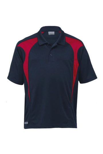 Dri Gear Spliced Polo - Navy/Red