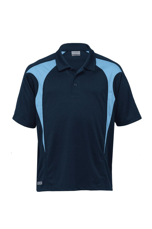 Dri Gear Spliced Polo - Navy/Red
