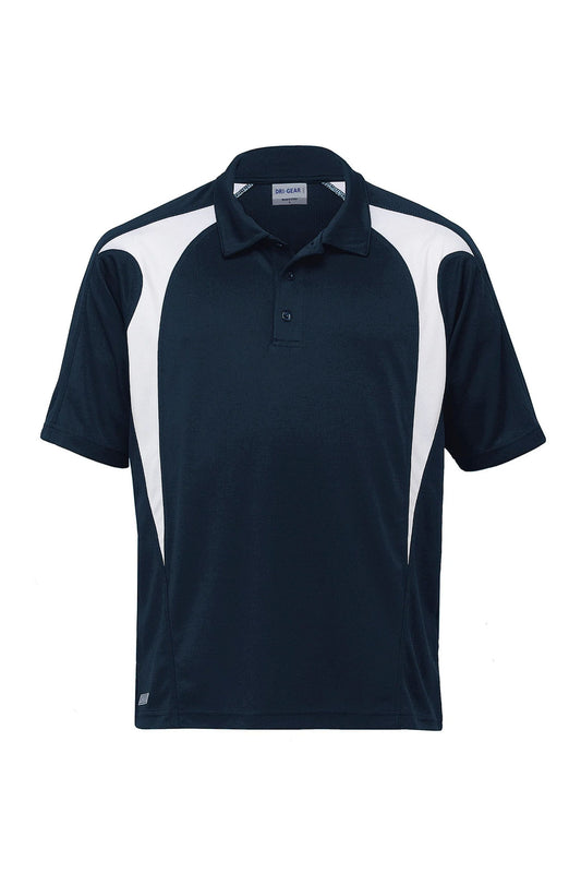 Dri Gear Spliced Polo - Navy/Sky